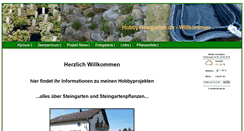Desktop Screenshot of hobbysteingarten.de